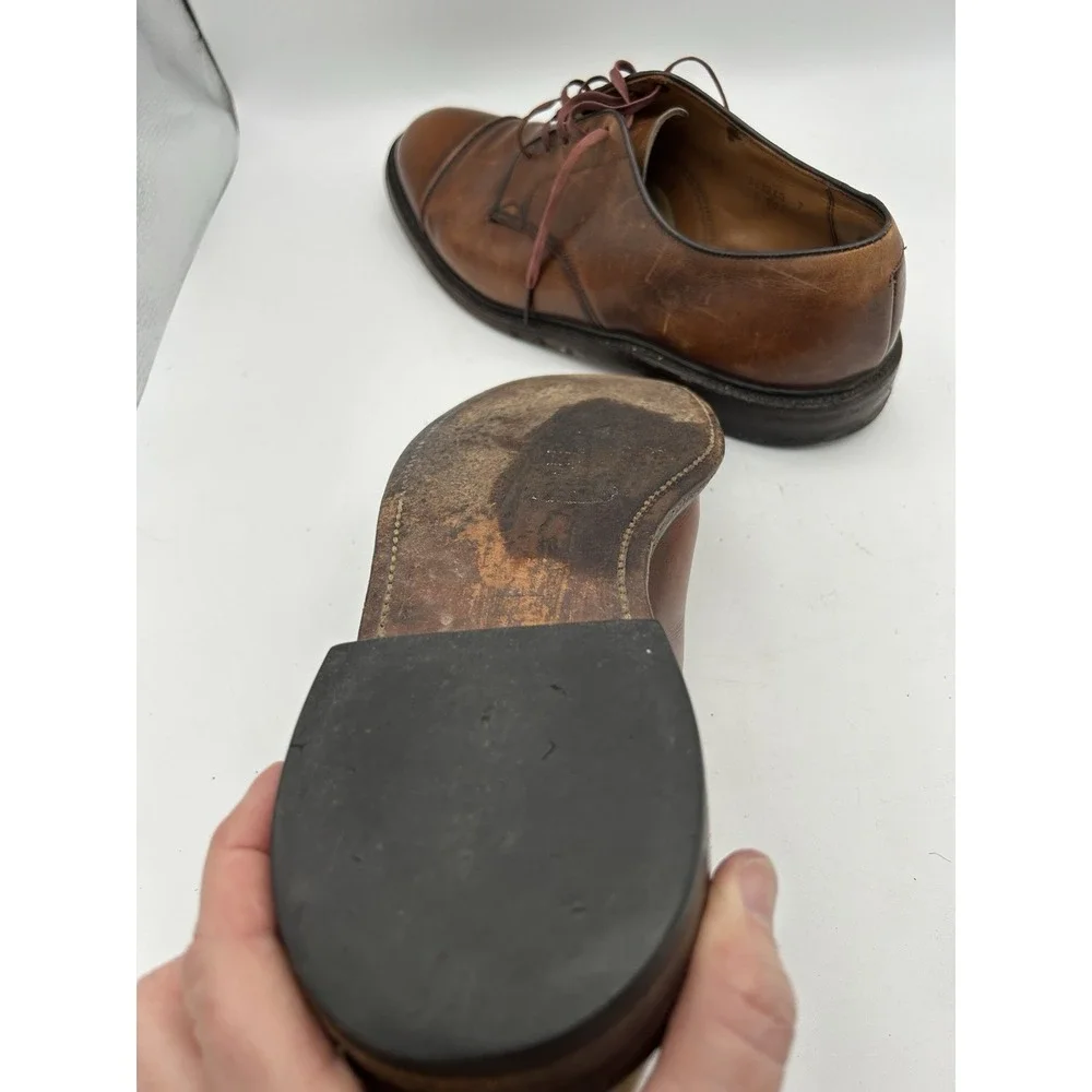 Lloyd And Haig Wing Custom Built Cap Toe Shoes 9 1/2 C/E Brown‎